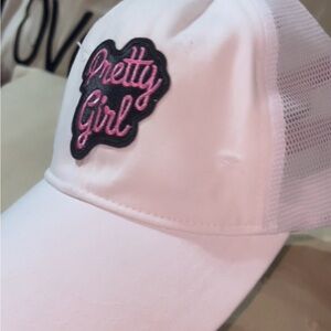 Pretty girl logo hat